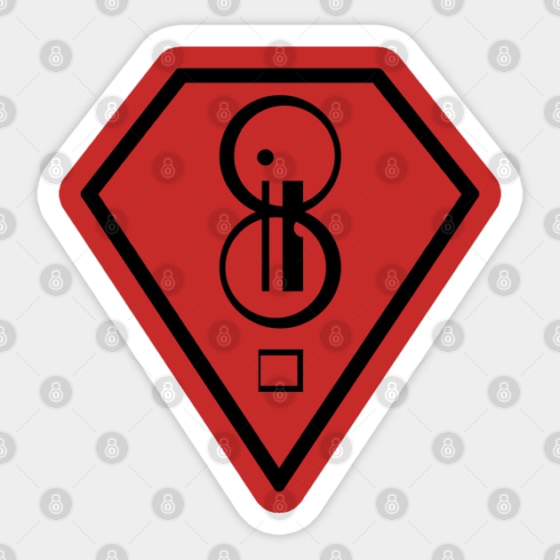 Smallville Kryptonian Symbol of Journey Sticker by Heroified